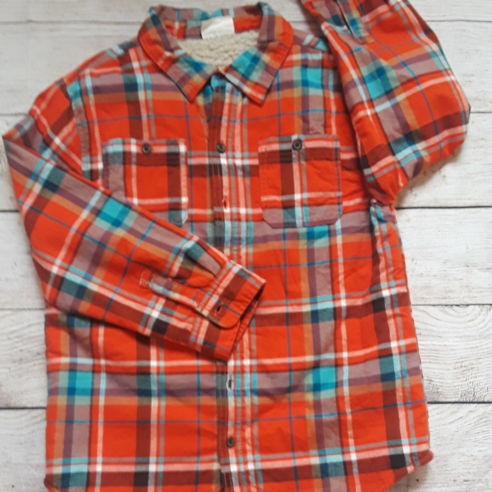 Crazy 8 Button down plaid shirt